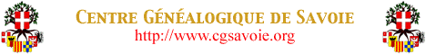 Centre G&eacute;n&eacute;alogique de Savoie